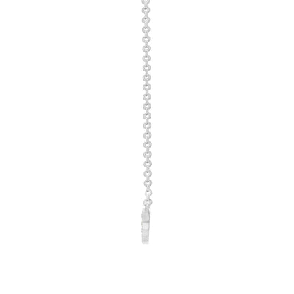 9ct White Gold  0.33ct Diamond 11 Stone Bar Eternity Necklace - 9C001-17