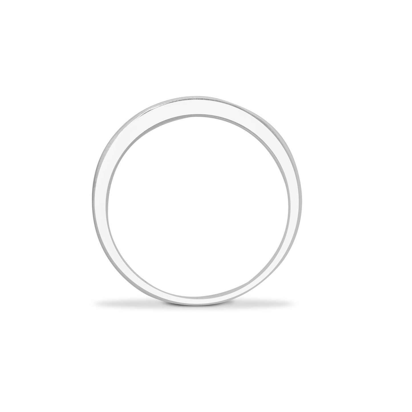 9ct White Gold  0.1ct Diamond Dainty Band Eternity Ring 2.5mm - 9R025