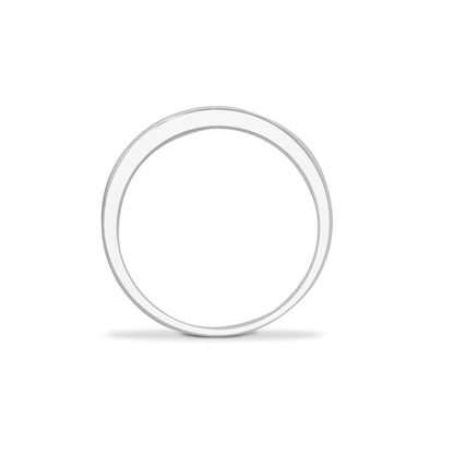 9ct White Gold  0.1ct Diamond Dainty Band Eternity Ring 2.5mm - 9R025