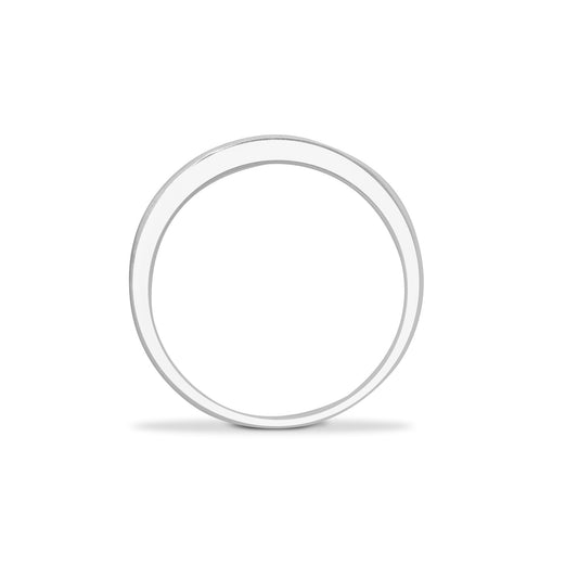 9ct White Gold  0.1ct Diamond Dainty Band Eternity Ring 2.5mm - 9R025