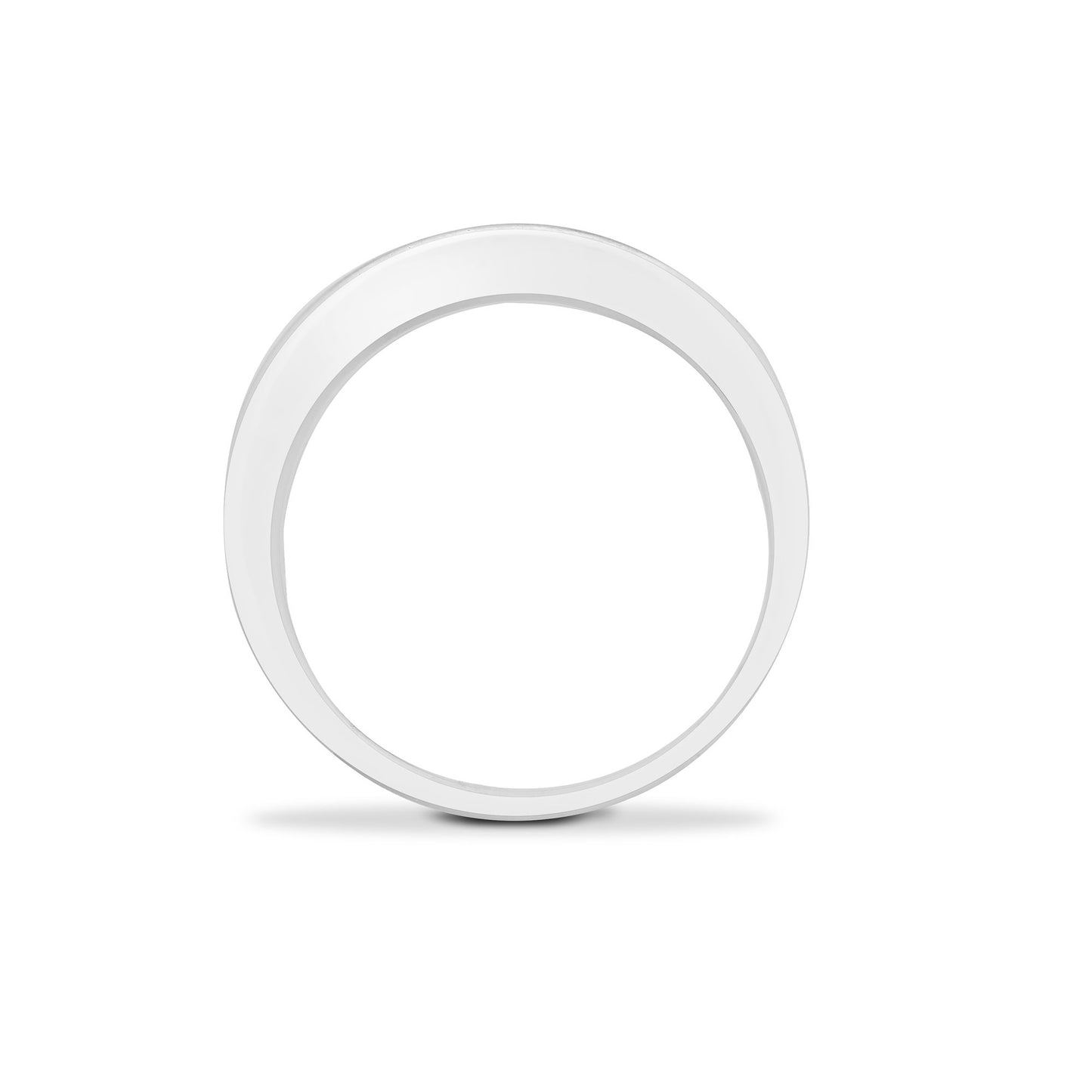 9ct White Gold  0.5ct Diamond Dainty Band Eternity Ring 4mm - 9R034