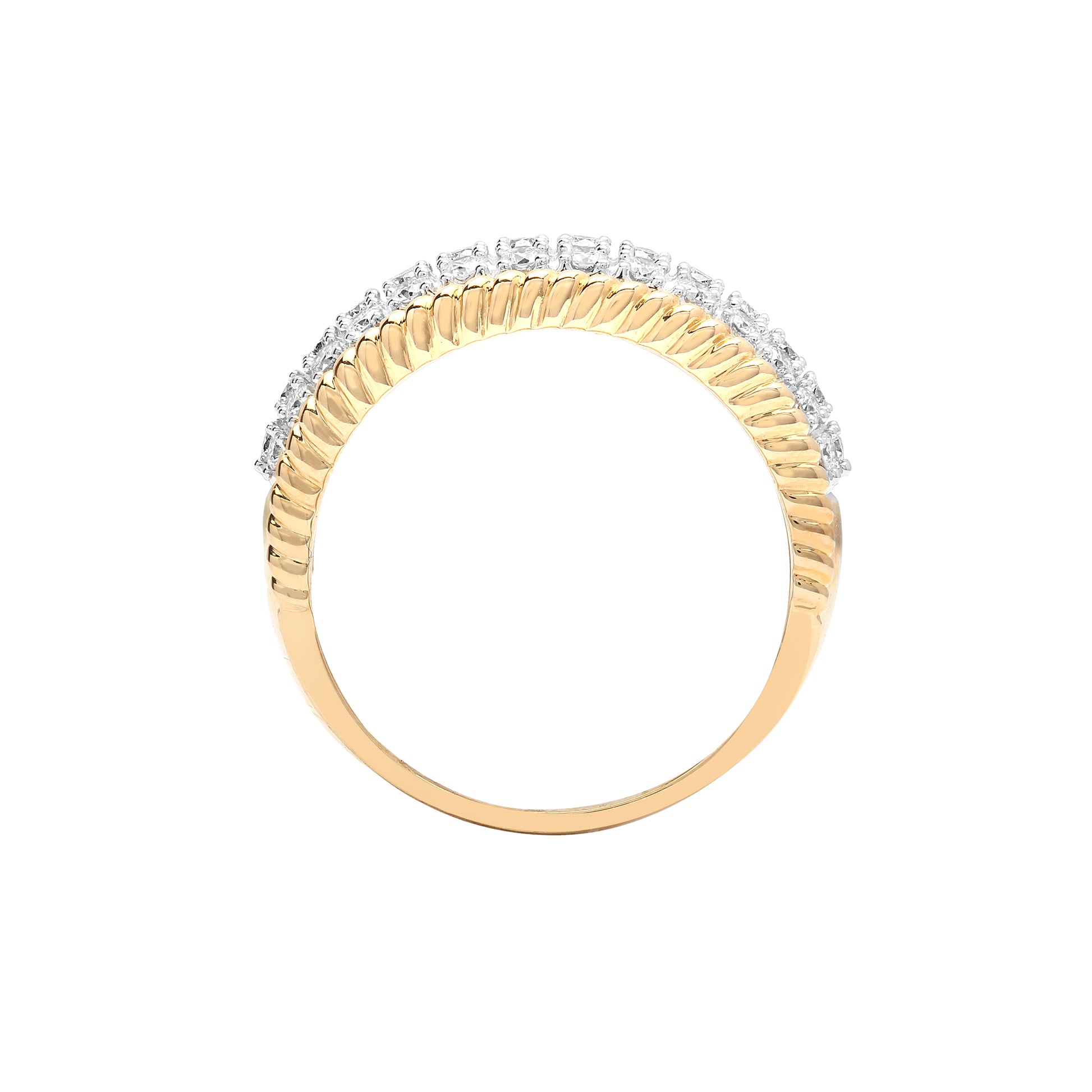 9ct Gold  1ct Diamond Bombay Eternity Ring 12.5mm - 9R088