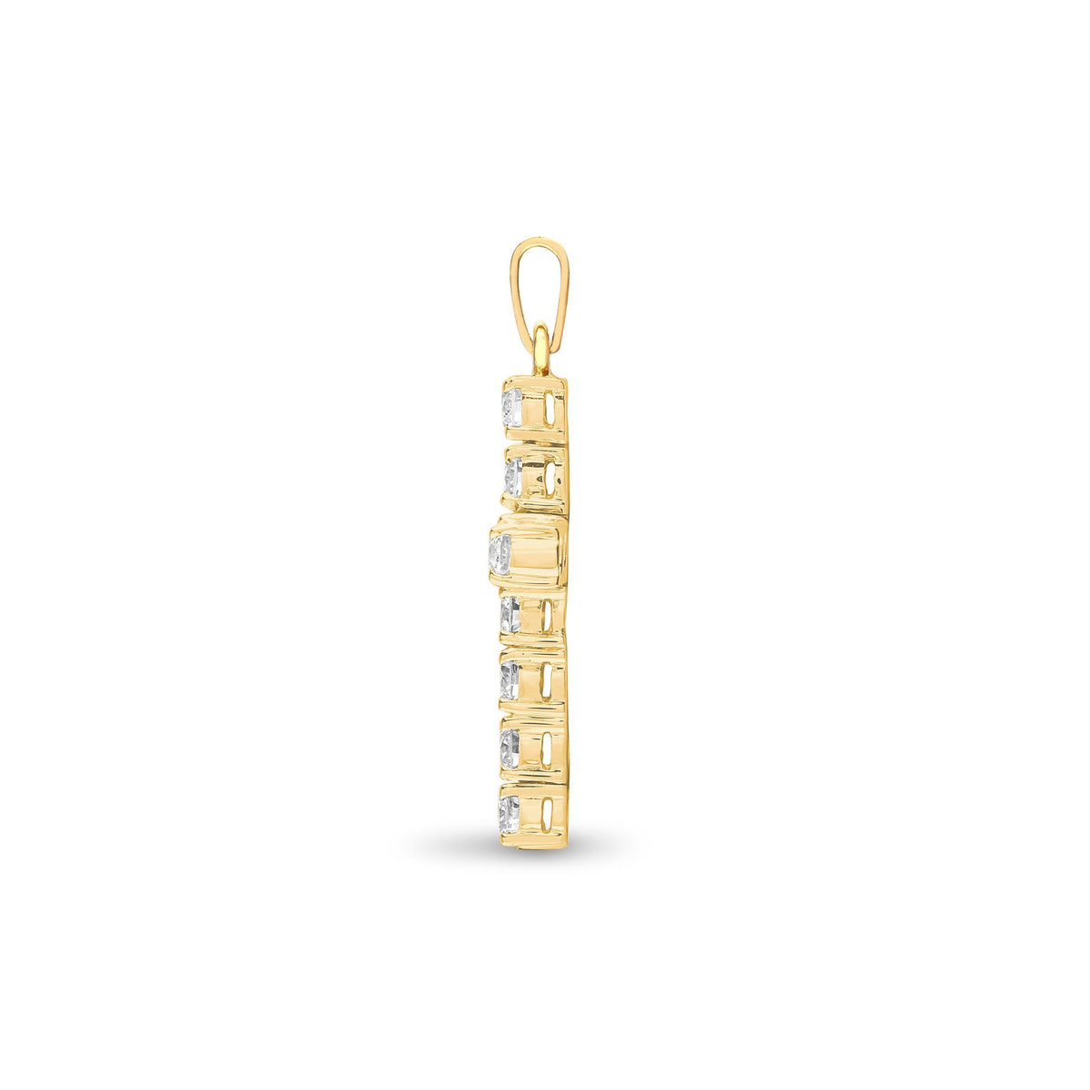 9ct Gold  1.00CT Diamond Eternity Cross Pendant - 9X023