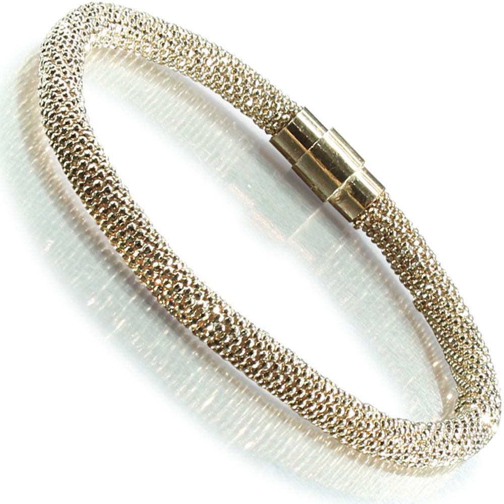 Sterling Silver  Magnet Popcorn Bracelet - ABB026B