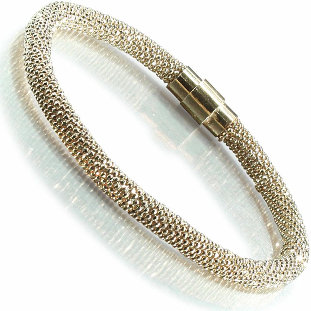 Sterling Silver  Magnet Popcorn Bracelet - ABB026B