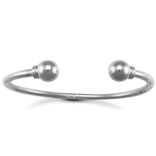 Sterling Silver  Torque Ladies Bangle Bracelet 3.5mm - ABG019