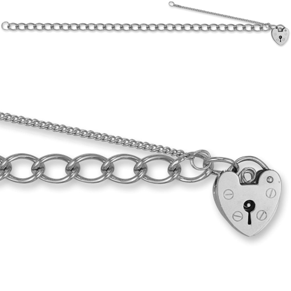 Sterling Silver  charm  Charm Bracelet - 5.5mm gauge - ACB003