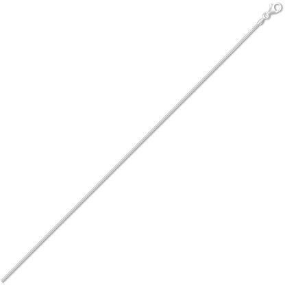 Sterling Silver  1.4mm Gauge Snake Chain Snake Chain - ACN004B