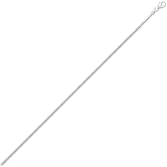 Sterling Silver  1.4mm Gauge Snake Chain Snake Chain - ACN004B