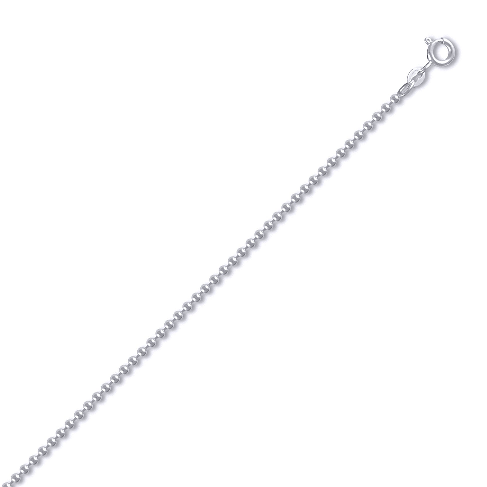 Sterling Silver  2.5mm Gauge Bead Chain Bead Chain Necklace - ACN005B