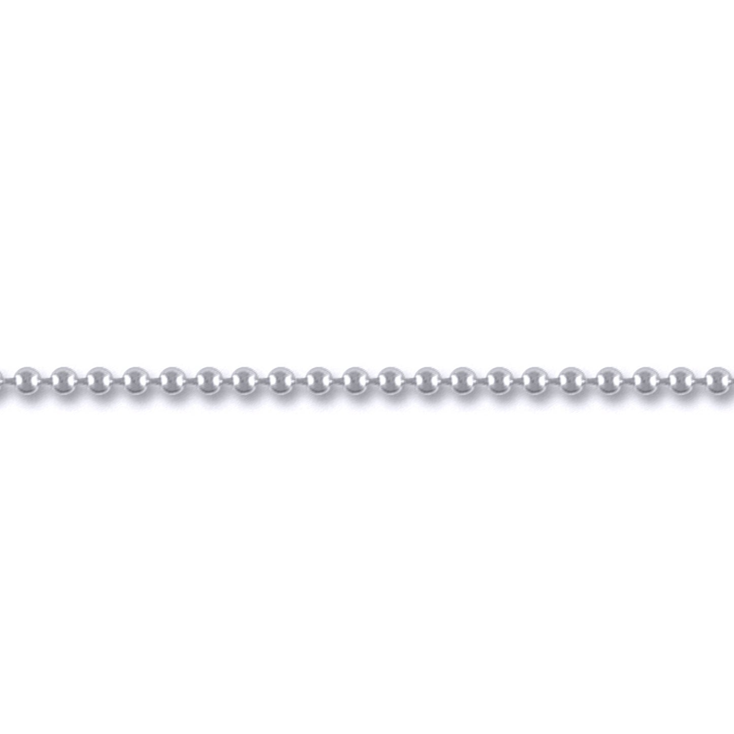 Sterling Silver  2.5mm Gauge Bead Chain Bead Chain Necklace - ACN005B