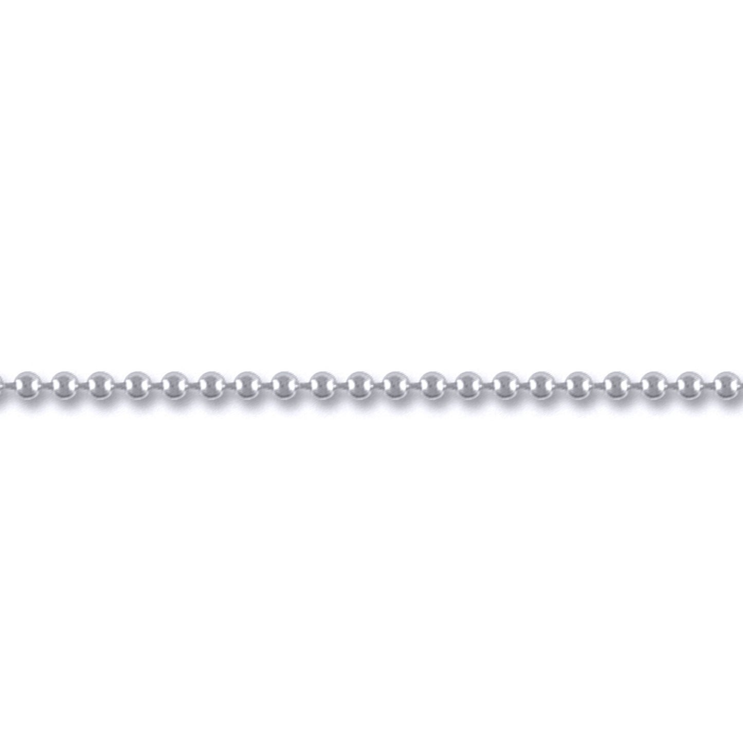 Sterling Silver  2.5mm Gauge Bead Chain Bead Chain Necklace - ACN005B
