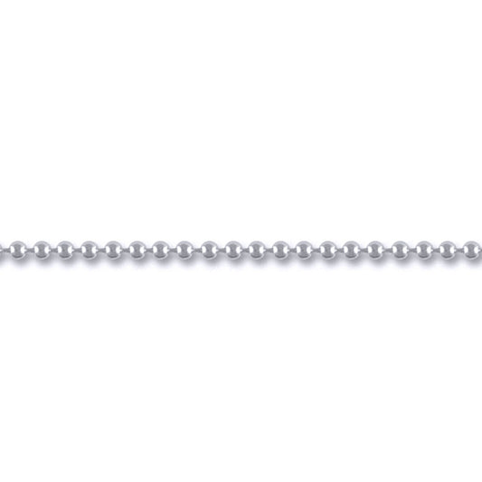 Sterling Silver  2.5mm Gauge Bead Chain Bead Chain Necklace - ACN005B