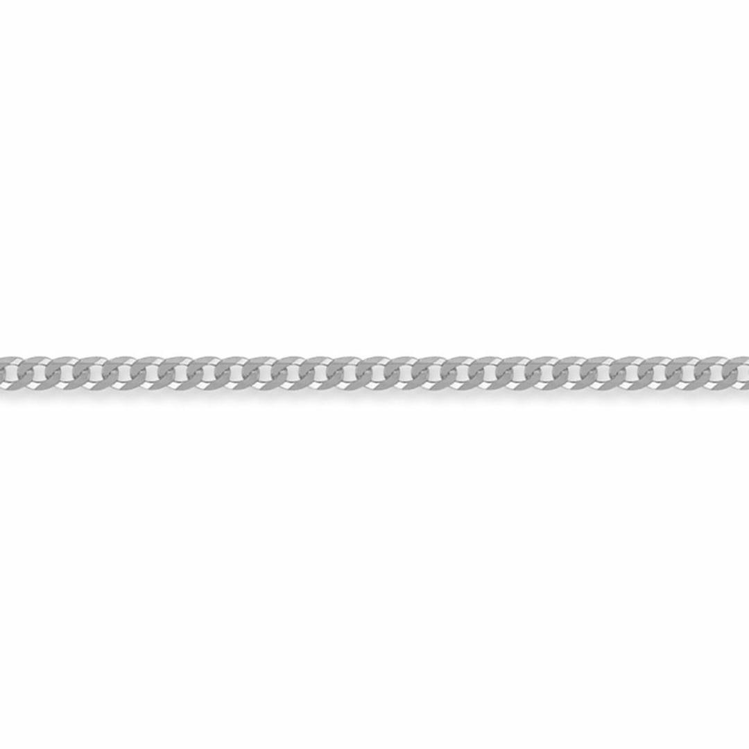 Sterling Silver  3mm Gauge Chain Curb Bracelet 7.5 inch - ACN006A