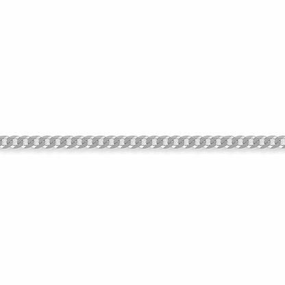 Sterling Silver  3mm Gauge Chain Curb Bracelet 7.5 inch - ACN006A