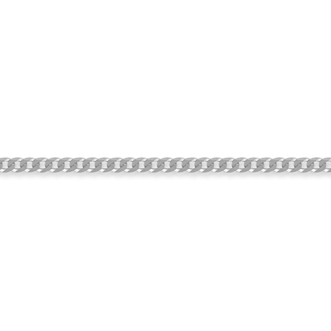 Sterling Silver  3mm Gauge Chain Curb Bracelet 7.5 inch - ACN006A