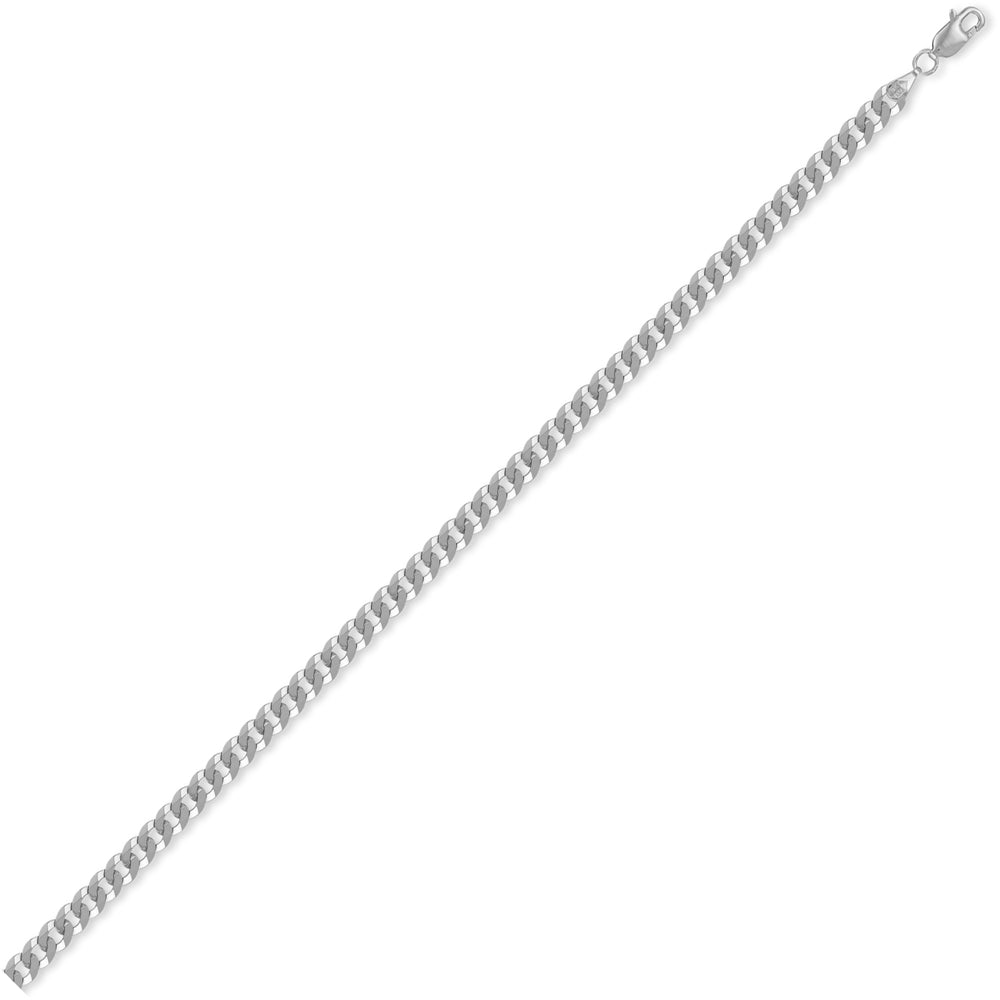 Sterling Silver  4mm Gauge Curb Chain - ACN006B