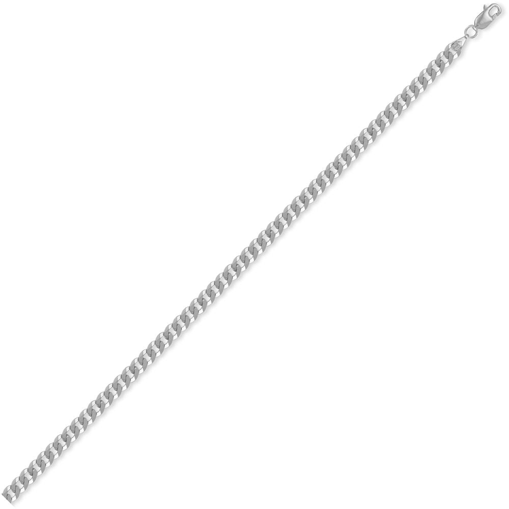 Sterling Silver  4mm Gauge Curb Chain - ACN006B