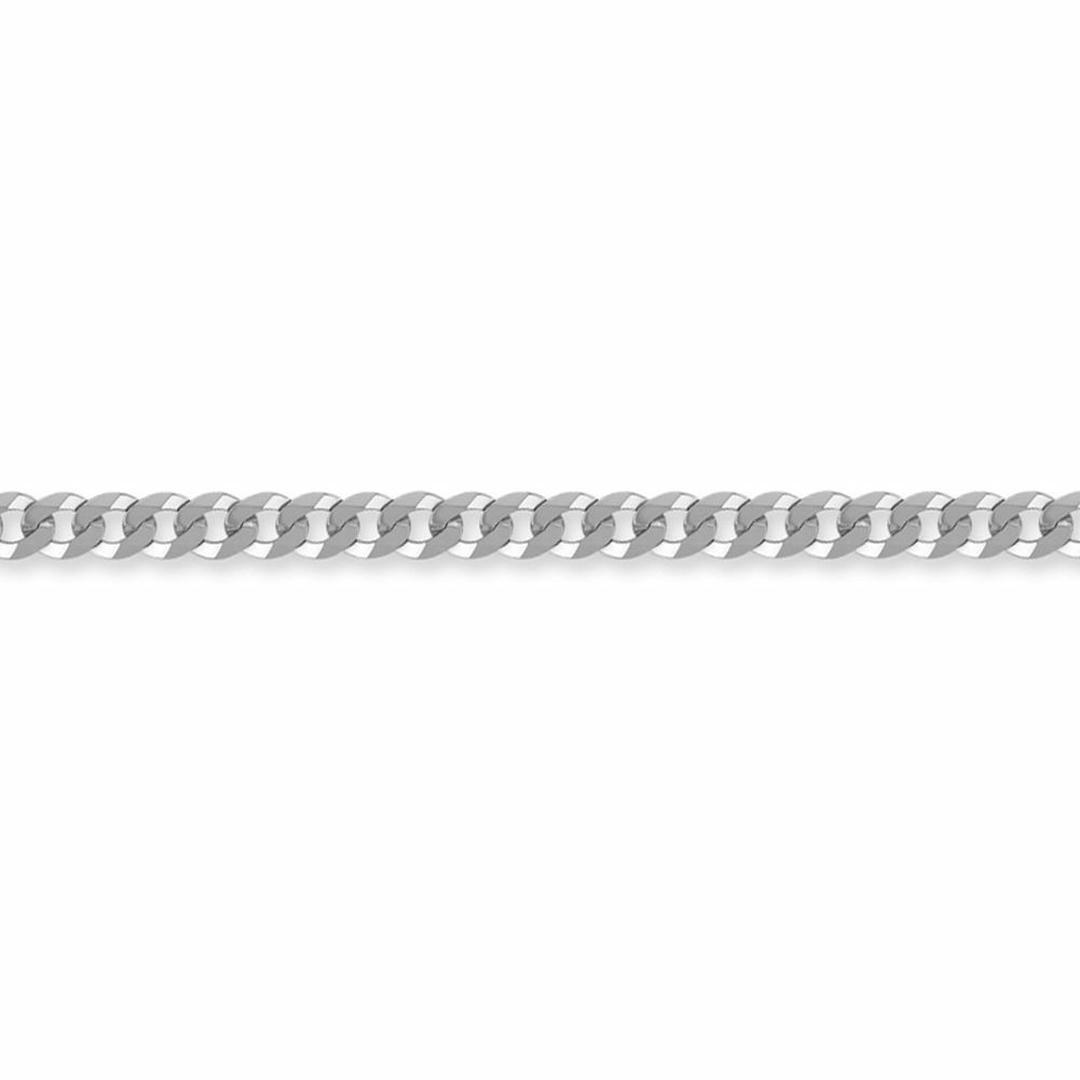 Sterling Silver  4mm Gauge Chain Curb Bracelet 8.5 inch - ACN006B