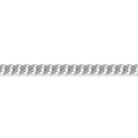 Sterling Silver  5mm Gauge Chain Curb Bracelet 8.5 inch - ACN006C