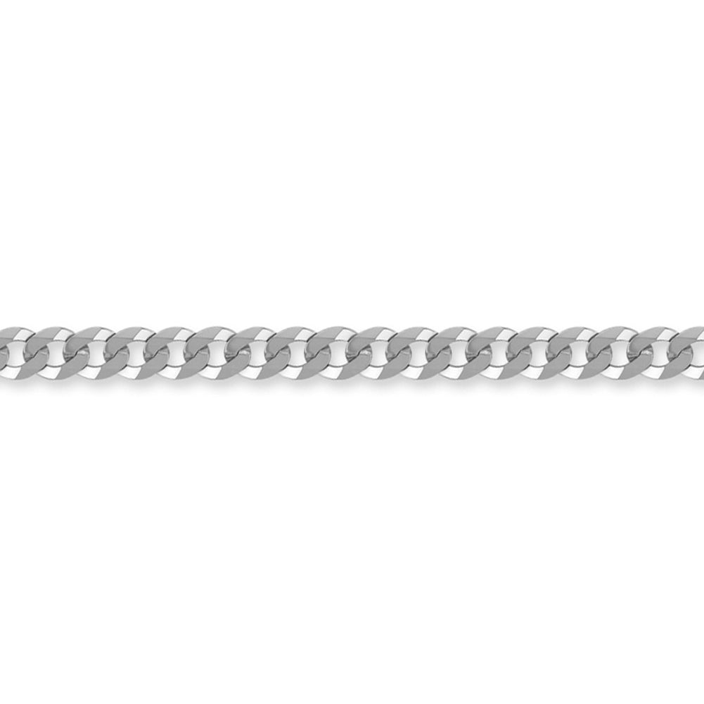 Sterling Silver  5mm Gauge Chain Curb Bracelet 8.5 inch - ACN006C