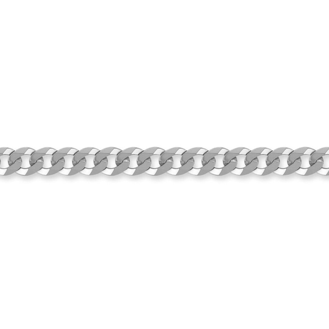 Sterling Silver  6mm Gauge Chain Curb Bracelet 8.5 inch - ACN006D