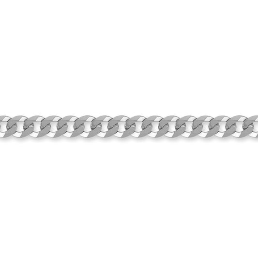 Sterling Silver  6mm Gauge Chain Curb Bracelet 8.5 inch - ACN006D