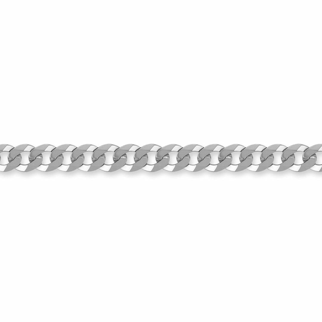 Sterling Silver  6mm Gauge Chain Curb Bracelet 8.5 inch - ACN006D