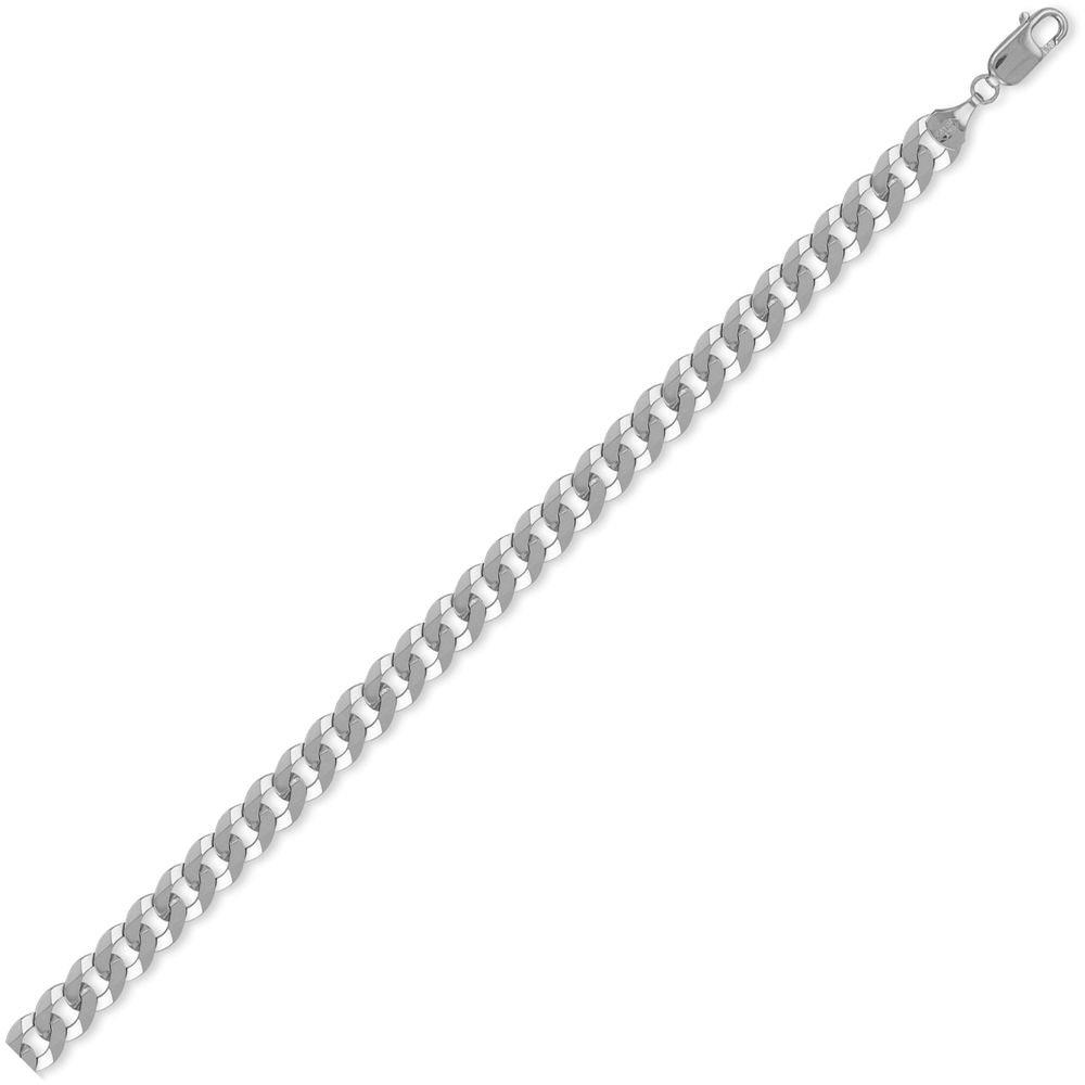 Sterling Silver  7mm Gauge Curb Chain - ACN006E