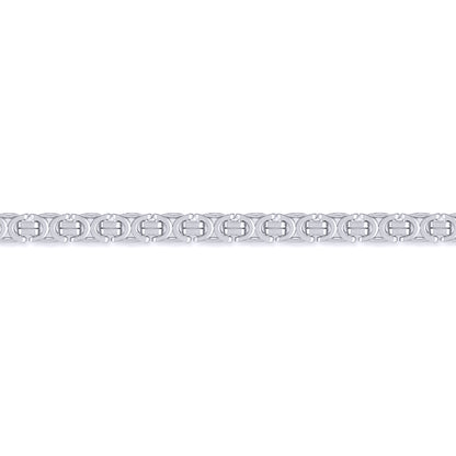 Sterling Silver  6mm Byzantine Bracelet 8.5 inch 21cm - ACN007A
