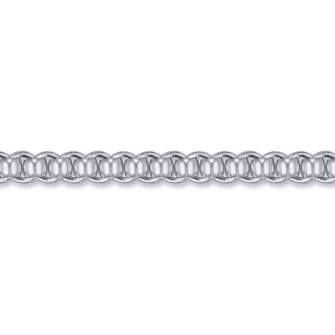 Sterling Silver  7mm Rollerball Bracelet 8.5 inch 21cm - ACN008B