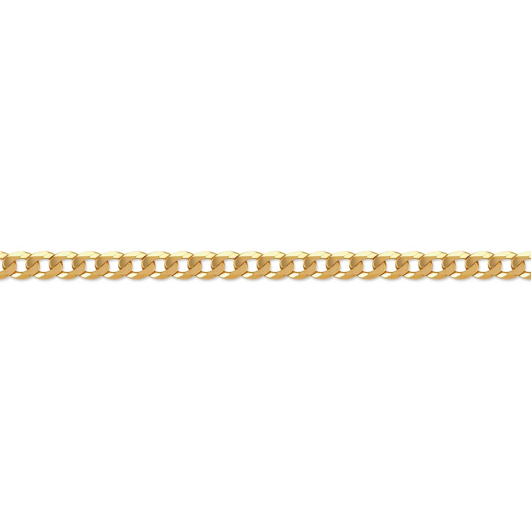 14k Gold Plated Sterling Silver  Curb Pendant Chain Necklace 1.6mm - ACN016B