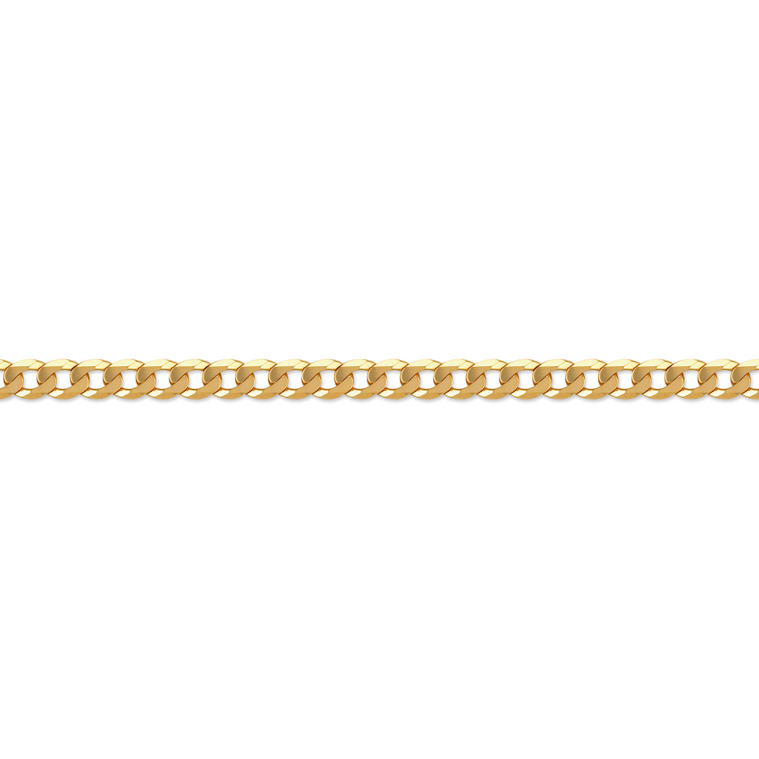 14k Gold Plated Sterling Silver  Curb Pendant Chain Necklace 1.6mm - ACN016B