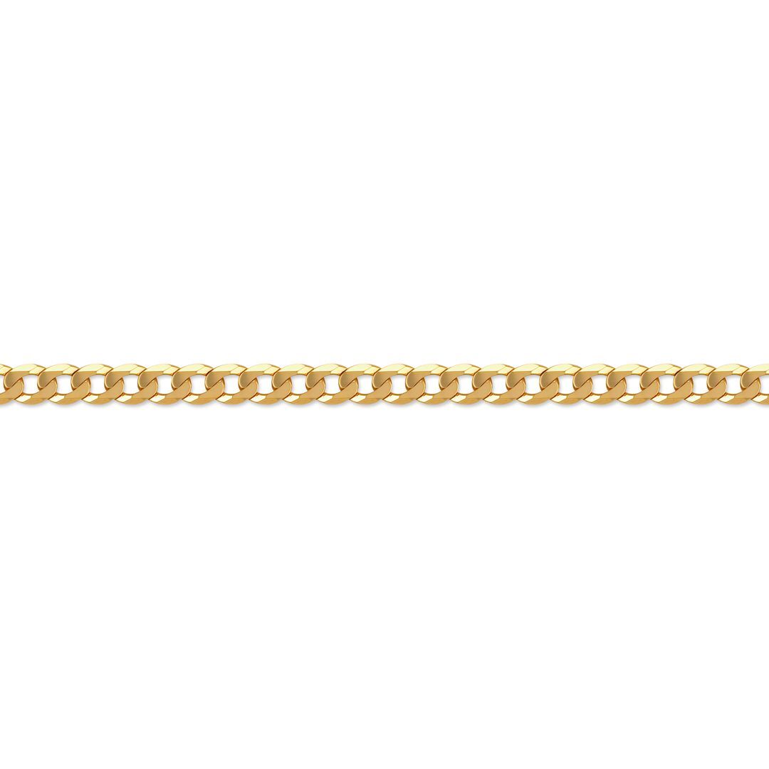 14k Gold Plated Sterling Silver  Curb Pendant Chain Necklace 1.6mm - ACN016B