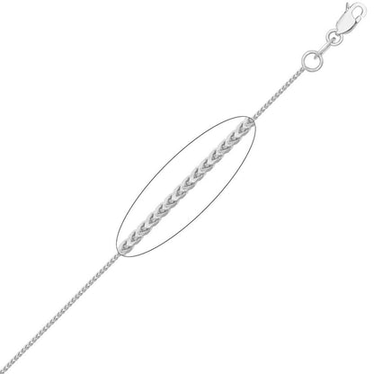 Sterling Silver  Square 3D Curb Franco 2.5mm Chain Necklace - ACN022A