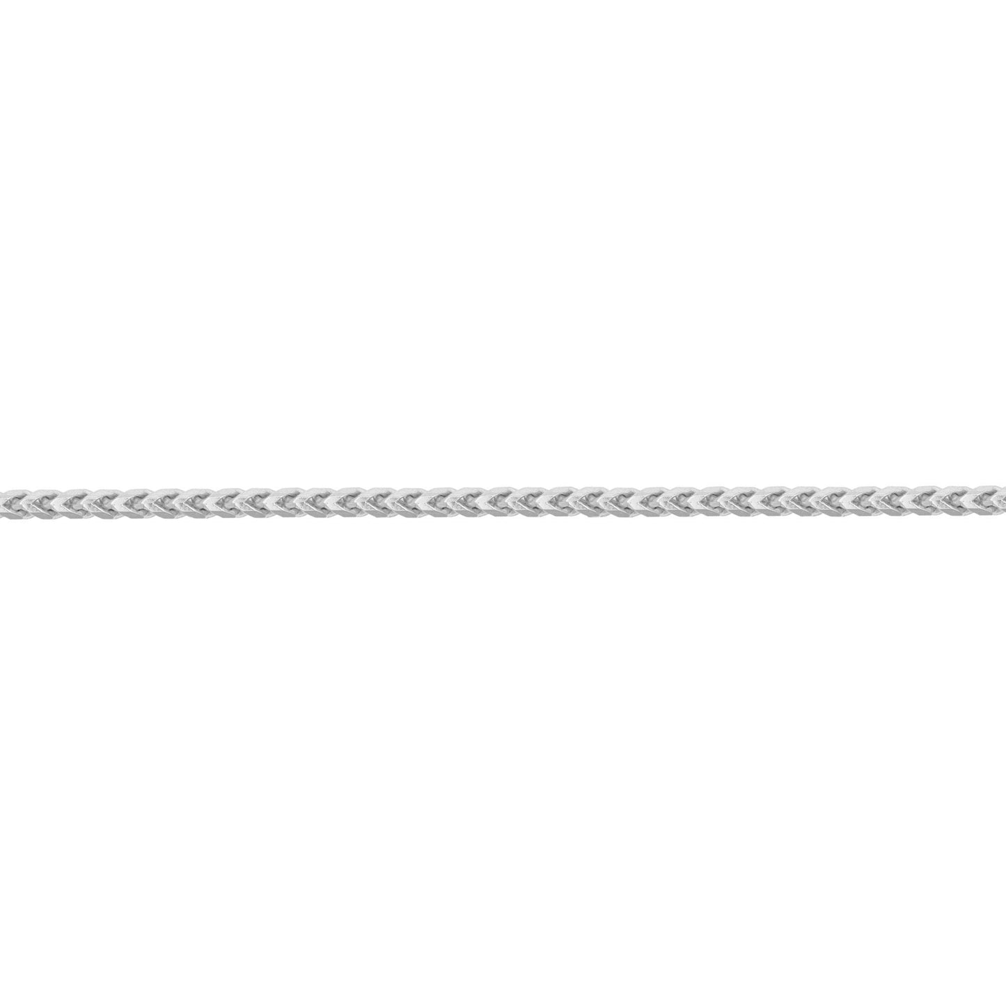 Sterling Silver  Square 3D Curb Franco 2.5mm Chain Necklace - ACN022A