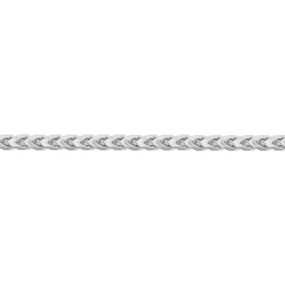 Sterling Silver  Square 3D Curb Franco 3.5mm Chain Necklace - ACN022C