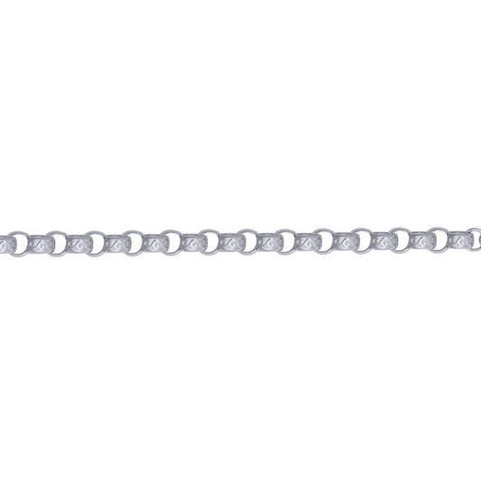 Silver  Carved Filigree Belcher Chain Necklace - ACN048A-24