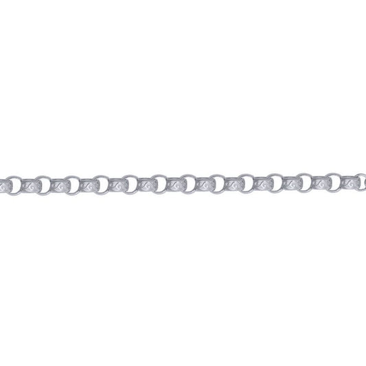 Silver  Carved Filigree Belcher Chain Necklace - ACN048A-24