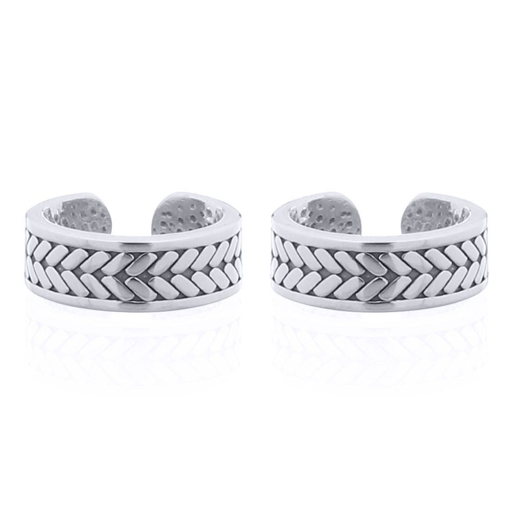 Silver  Wheat Sheaf Olive Brand Slip-on Helix Cuff Earrings - AEC012