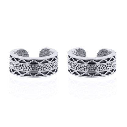 Silver  Cobbled Reptile Pattern Slip-on Helix Cuff Earrings - AEC013