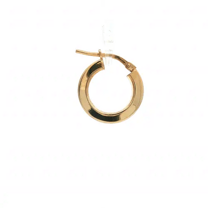 Gold-Plated Sterling Silver  Square Tube 2.5mm Hoop Earrings 15mm - AER273A-GP