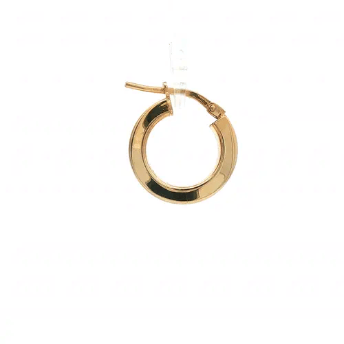 Gold-Plated Sterling Silver  Square Tube 2.5mm Hoop Earrings 15mm - AER273A-GP