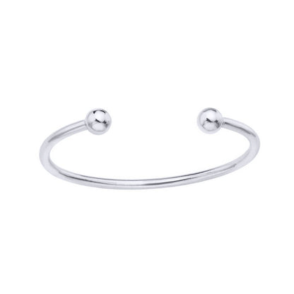 Kids Sterling Silver  Torque Baby Bangle Bracelet 2.5mm - AKB012