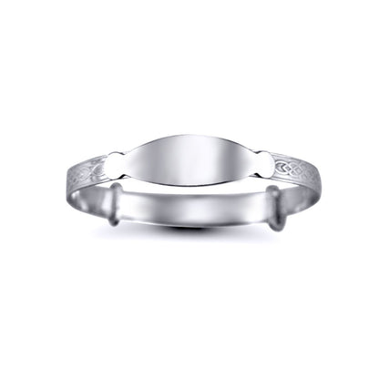Sterling Silver  ID Identity Expanding Baby Bangle Bracelet - AKB014