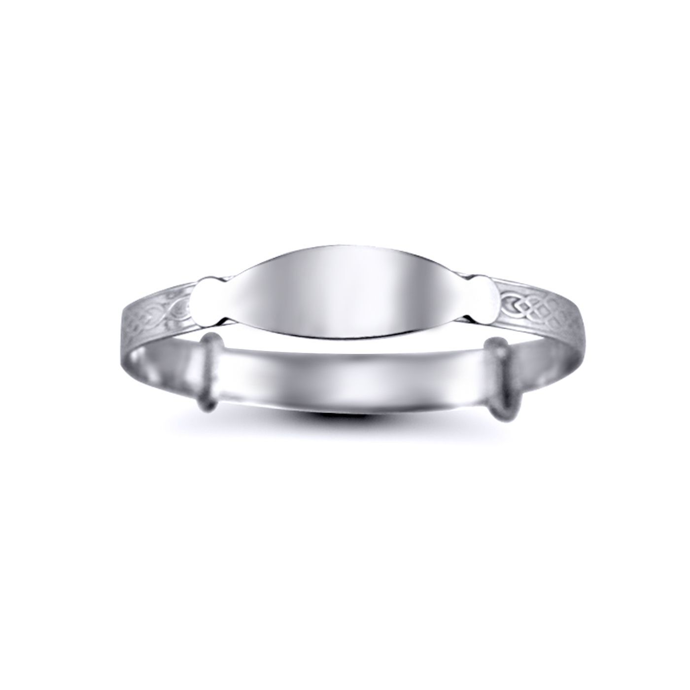 Sterling Silver  ID Identity Expanding Baby Bangle Bracelet - AKB014