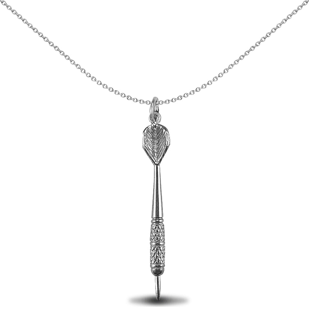 Sterling Silver  Dart Charm - 18 inch Chain - APD022