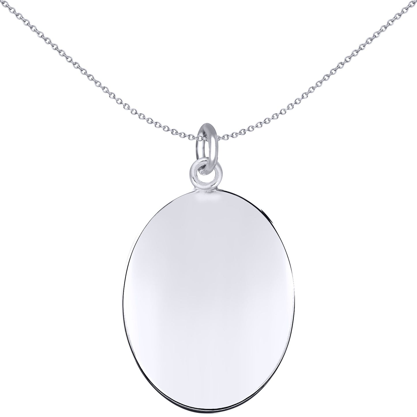 Sterling Silver  Oval St Christopher Medallion Pendant - APM011