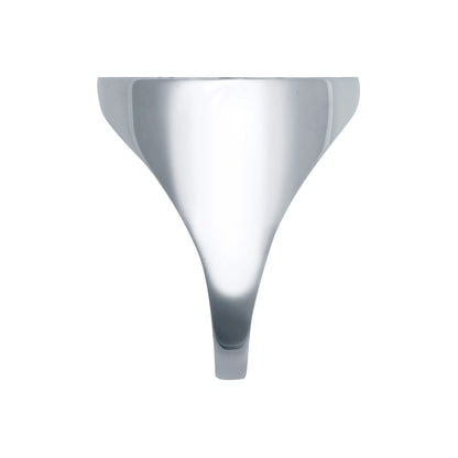 Solid Silver  Domed Polished St George Ring (Half Sov Size) - ARN112-H