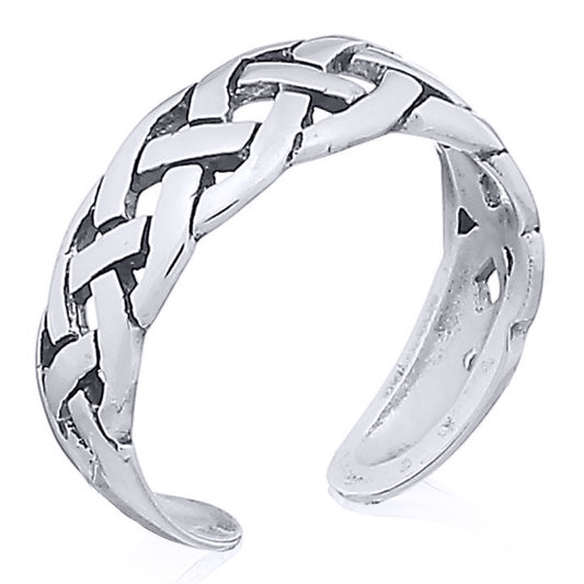 Silver  Celtic Knot Toe Ring - ATR002